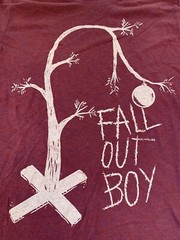 Fall Out Boy Band Concert Maroon Graphic T Shirt Sz S