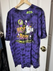 Buc-ees T-Shirt Purple Black Tie Dye 2024 Hey Boo Glow in Dark Halloween LIMITED