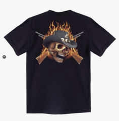 Rock eagle black Tshirt (4485) Unisex Skel Guns Skul Graphi Men L, XL, XXL, XXXL