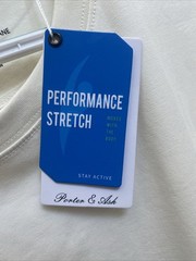 NEW Porter & Ash Performance Tee Off White Beige Crew Neck T-Shirt NWT XL