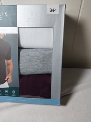 Perry Ellis Portfolio Mens 3-Pack T-Shirts Crew Neck Cotton Blend Small S