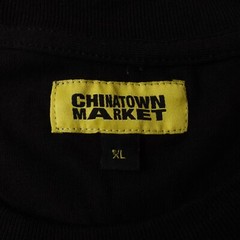 China Town Market T-Shirt Chinatown Size XL Men’s BLack Yellow Spellout Street