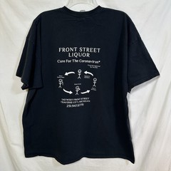 Front Street Liquor Traverse City Michigan Cure For The Coronavirus T-Shirt 2XL