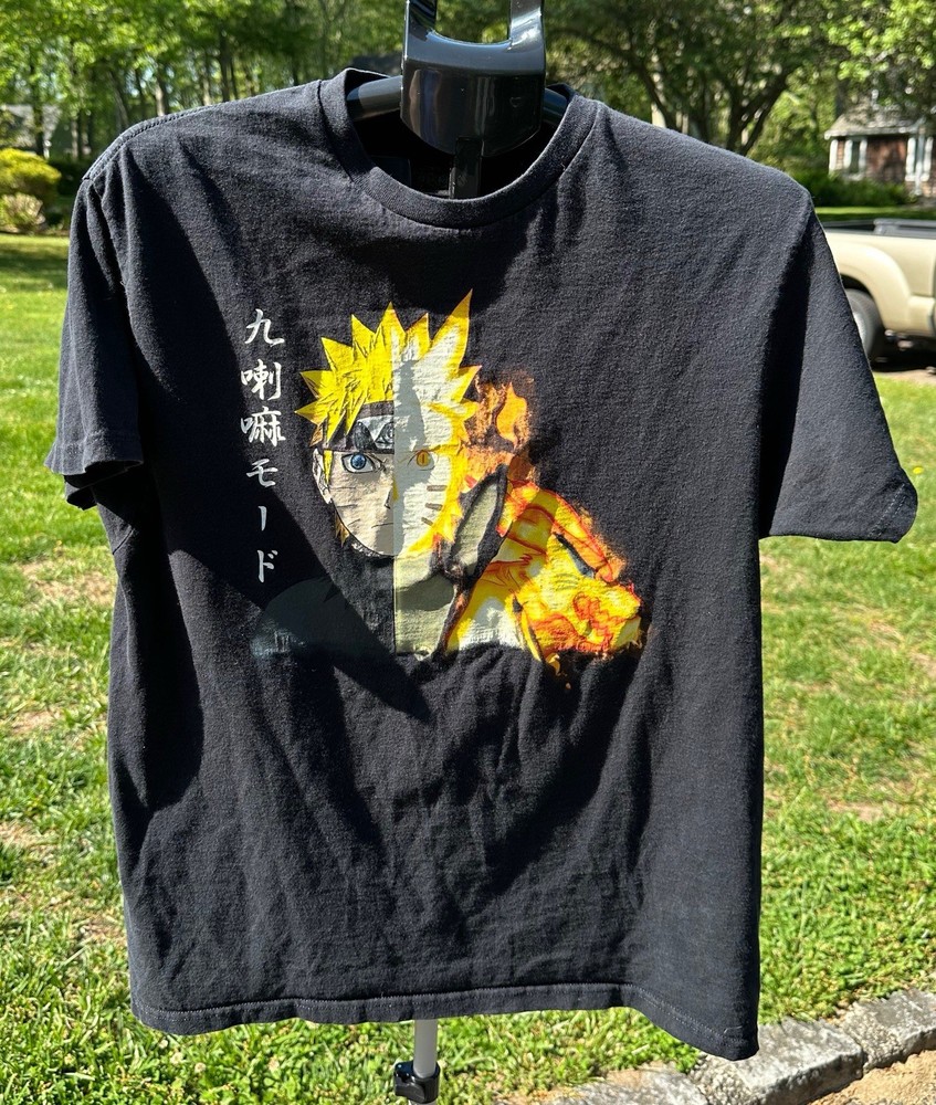 Naruto Shippuden Ripple Junction Tee Mens L Anime Shirt EUC