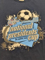 2011 Youth Soccer National Presidents Cup Des Moines Iowa Size Medium Blue
