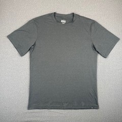 REI Co-op Shirt Mens Small Heathered Grey Performance Active Hiking Stretch EUC