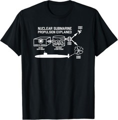 Nuclear Submarine Propulsion Funny Diagram T-Shirt