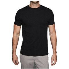 3 or 6Pcs Black Men 100% Cotton Crew-Neck V-Neck Thick T-Shirt Casual Tee S-4XL