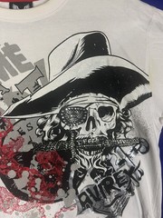 Vintage Retro Avirex Gimme Da Loot Skull Graphic Tee Shirt Men’s Size XL White