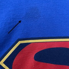 DC Comics Superman Golden Age Logo Blue Graphitti Designs T Shirt 3XL