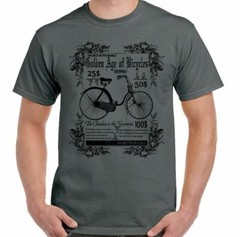 THE Golden Age Of Bicycles Mens Funny Cycling T-Shirt Bike Cycle MTB Road Racer