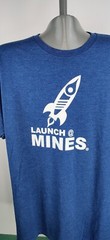 Launch Mines Men’s Size Large Graphic T-shirt Cotton Poly Rayon 1449