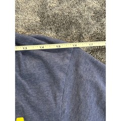 Nirvana Smiley Face Graphic T-Shirt Mens Small Blue Heather Rock Band Tee