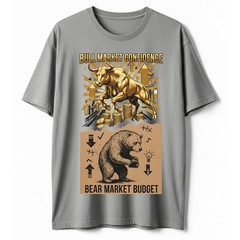 Bull Market Confidence Bear Market Budget Funny Trading T-shirt, Crypto Meme Tee