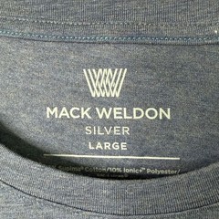 Mack Weldon Silver long sleeve T-shirt large blue EUC