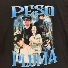 Suna Platinum Shirt Mens XL Black Peso Pluma Graphic Tee Latin Music Band