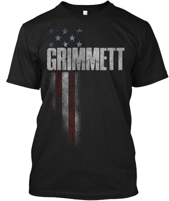 Grimmett Family American Flag T-Shirt Made in USA S-5XL
