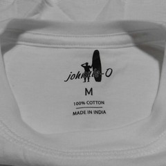 Johnnie-O Men’s M Crew T-Shirt White Golf Pacific Atlanta Santa Monica Surf