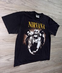 Nirvana Kurt Cobain The Roxx Rock Band T-Shirt Mens (L) Single Stitch Grunge