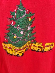 Vintage 90s Happy Holidays Shirt Size XL Hanes Heavyweight 50/50