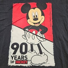 Disney Mickey Mouse 90 Years Of Mickey Graphic T Shirt Black L G