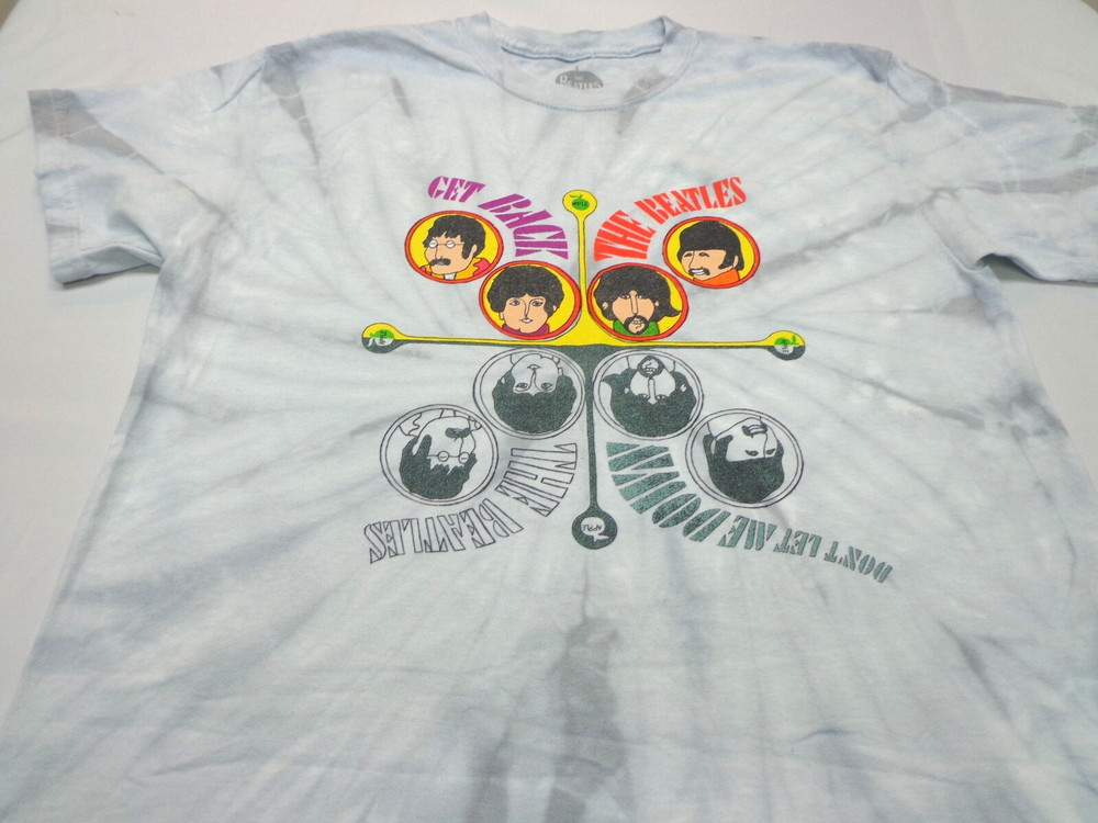 The Beatles – Get Back Don’t Let Me Down tie Dye T Shirt Size Medium