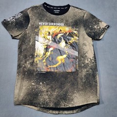 Rise As 1ne Shirt Mens Black Bleach Wash Kanye Yeezy Crewneck Never Surrender