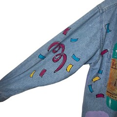 Marguerita Shirt Womens Vintage Size Small Hand Painted Martine Theme Retro