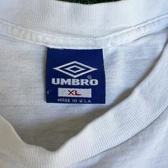 Vintage 90s Men’s Umbro Trash Talk Soccer Dribble White T-Shirt XL AND 1 Style