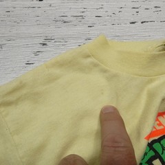 Vintage Teenage Mutant Ninja Turtles Shirt Teens XL Yellow Turtle Weekend 80s