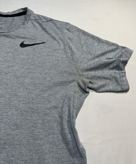Nike T Shirt Mens L Medium Grey Heather Dri Fit Breathable Lightweight Training
