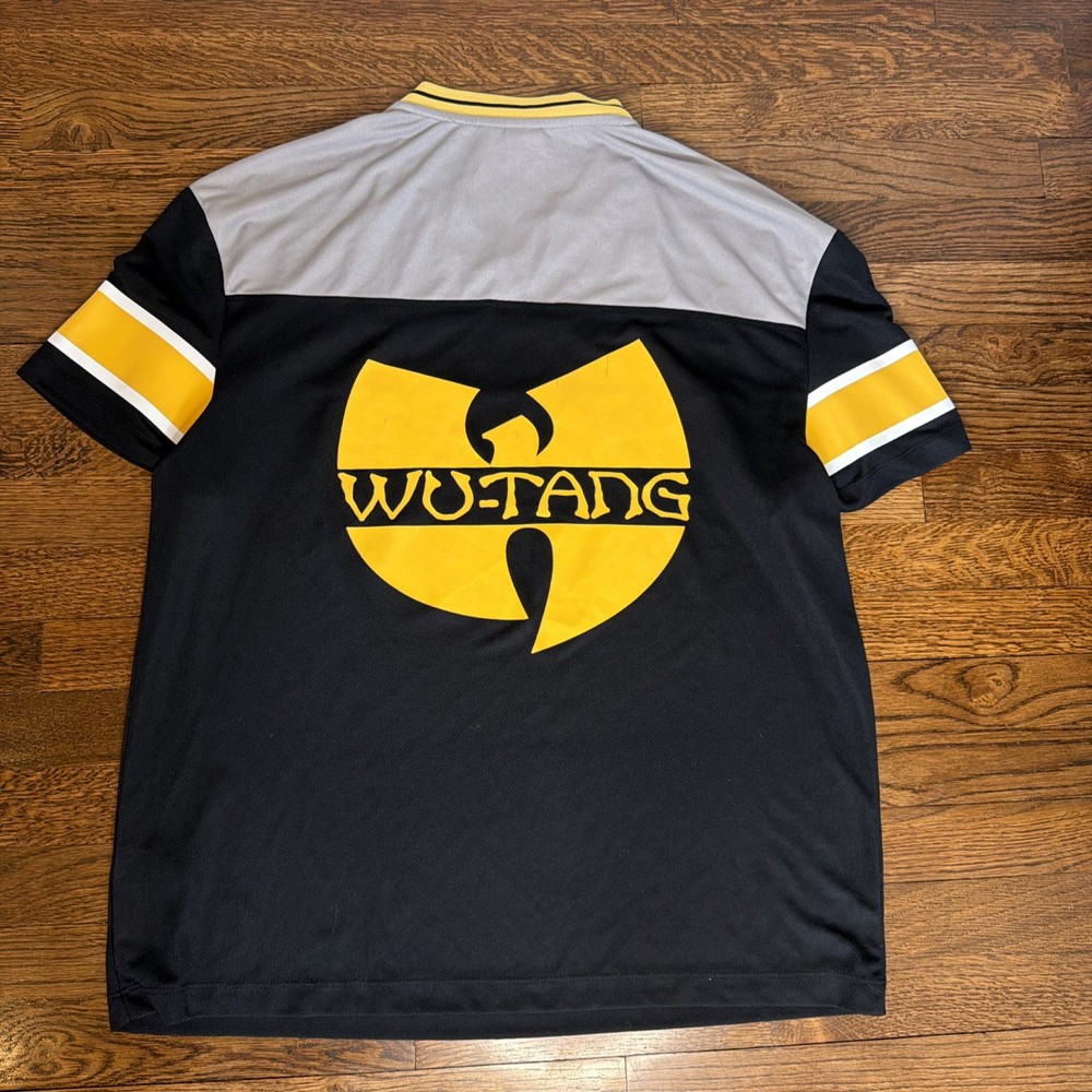 VINTAGE WU TANG CLAN #36 FOOTBALL JERSEY SHIRT RAP HIP HOP MEN SIZE Large BLACK