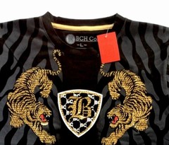 Men’s Bucheli T Shirt,Italian Style,Cotton,Slim Fit,Stretch L…..A17.A