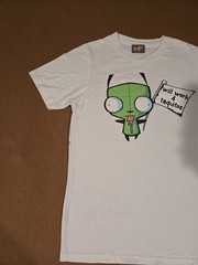 Rare VTG 2006 Invader Zim Taquitos Shirt Mighty Fine Unisex S 18¼x26