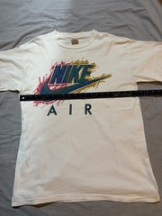 Vintage Nike Air Single Stitch XL Made In USA White Double Sided Multicolor