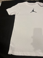 Nike Air Jordan Small Jumpman Dri-FIT T-Shirt White CW5190-102 NWT