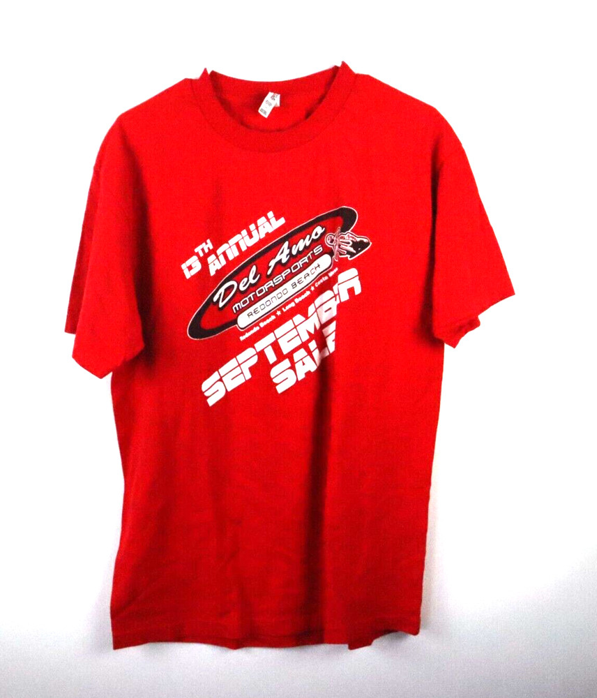 Del Amo Rider 13th annual Motorsports Mens Large Red Promo TShirt Redondo Beach
