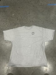Hanes Beefy-T Men’s Gray Logo Graphic Crew Neck Short Sleeve T-Shirt Size 3XL