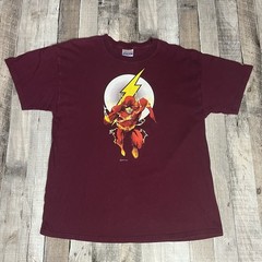 Flash Shirt Adult Large Red Y2K DC Comics Superhero Tee Graphitti
