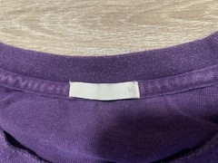Vintage GU Heavy weight Mens Sz M Cotton T-Shirt Purple Crew Neck Tee Boxy Fit