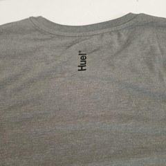 HUEL Mens Gray T Shirt Size XL Logo Front And Back Cotton Blend