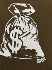 Vintage Y2K Baggy Akademiks Money Bag Dollar T Shirt Size Medium
