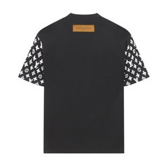 men casual round neck short sleeve men black T-shirt size M/L/XL