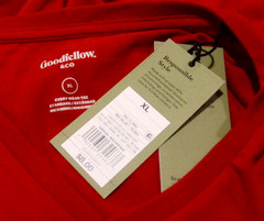 NWT Goodfellow & Co Mens Size XL Red V-Neck T-Shirt Short Sleeves Standard Fit