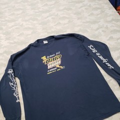 Vintage San Ignacio B.C.S Baja Yazbek Shirt Men XL Blue Y2k Pullover Long Sleeve