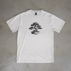Japanese Bonsai Tree T Shirt Minimalist Zen Nature Art Graphic Unisex Tee