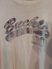 VTG 90’s DISTRESSED Buckle Staff T-shirt XL Holes Short Sleeve Graphic READ DESC