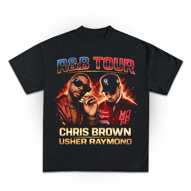 Chris Brown Usher Raymond THE R&B TOUR 2026 Unisex tee
