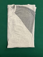 Lululemon Shirt Men XXL Grey Bodhi Short Sleeve Heathered Grey Raglan Two Tone