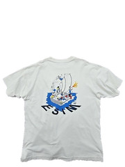 Hanes Beefy-T Men’s XL White Cotton Crewneck T-Shirt Pre-Shrunk